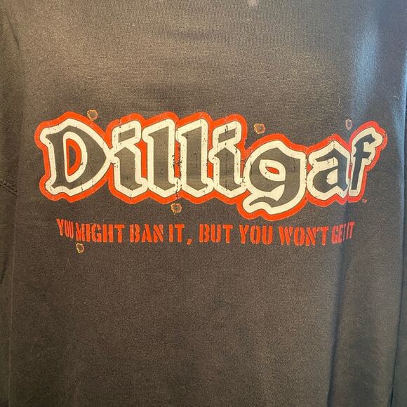 NWT Dilligaf By Bohoica Bill Men’s Hoodie Sweatshirt Size X-Large Color Black - Picture 6 of 6